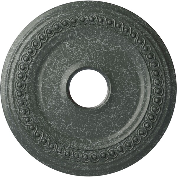 Ekena Millwork Classic Ceiling Medallion (Canopies up to 12 3/4"), 18 5/8"OD 4"ID x 1 1/8"P, Athenian Green Crackle CM19CLAGC - main